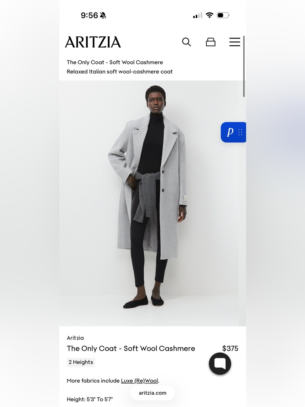 Aritzia - The Only Coat